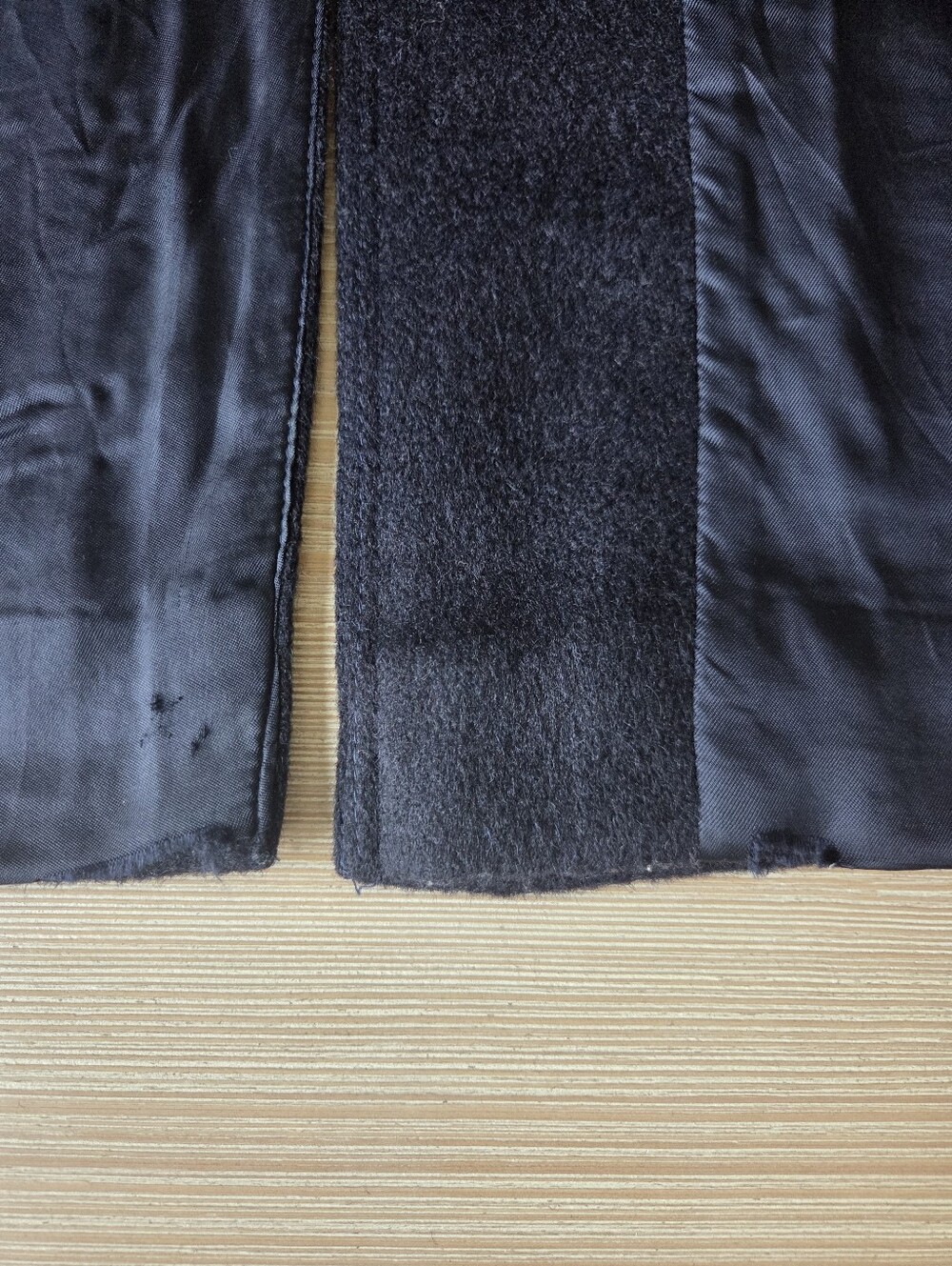 Vintage Original Loden Wasserfest Navy Wool Blend Overcoat Mens Size Medium - Picture 9 of 11